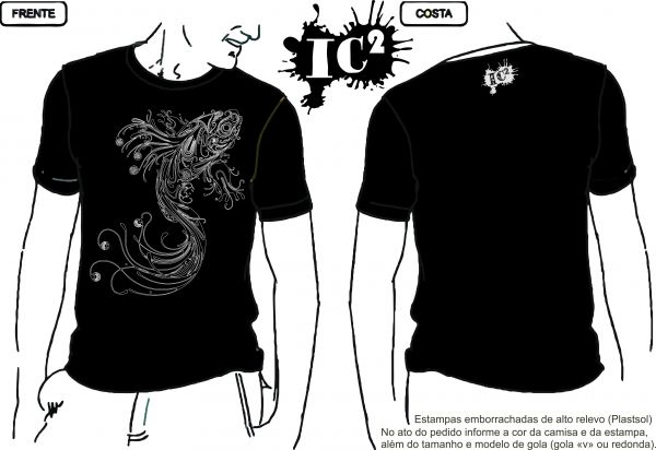 Camisa Ic2 - Natureza - Peixe preta2