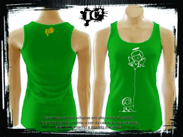 Ic² - Regata Feminina - Verde - Angel & Devil - Anjo1