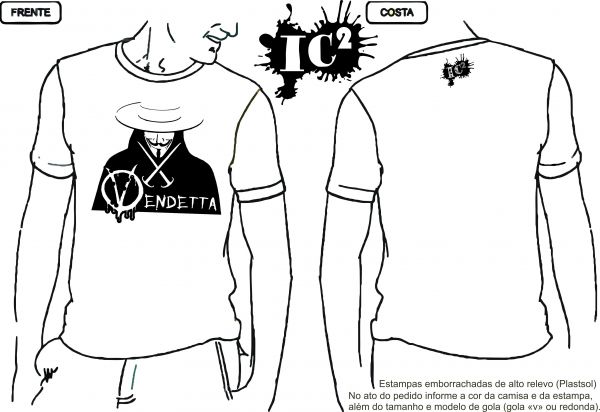 Camisa Ic2 - Desenho - V de Vingança2
